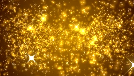 Gold-Particles-Blinking-Motion-Background