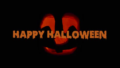 Happy-Halloween-Cute-Jack-O'-Lantern-glowing-in-the-dark-with-Textanimation-wishing-Happy-Halloween:-carved-Pumpkin-decoration-with-burning-candle-inside
