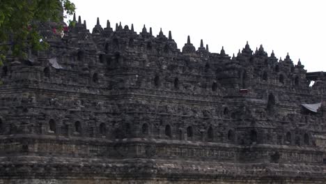 Borobudur-Temple-UNESCO-World-Heritage-Site,-Central-Java,-Indonesia,-Buddhist-Temple