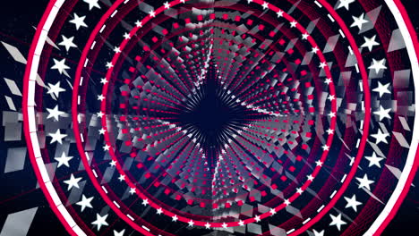 Abstract-white-and-blue-moving-Background-in-Loop,-futuristic-circular-tunnel-style,-for-stage-design,-visual-projection-mapping,-music-video,-TV-show,-editors-and-VJs-for-led-screens-or-fashion-show