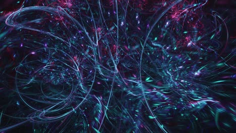 Pure-chaos-nucleus-of-super-fast-moving-lines-and-space-matter,-endless-looping-surreal-3d-animation