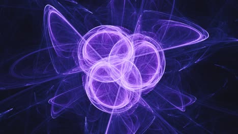 Interlocking-Celtic-knot-pattern-fractal-nucleus-cell-spinning-and-evolving---seamless-looping-ball-of-electric-energy