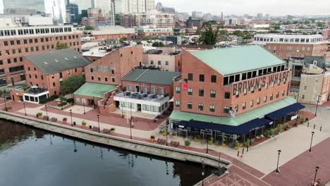 Brown's-Wharf-at-Fells-Point-Inner-Harbor-in-Maryland-USA
