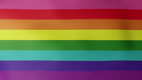 La-Bandera-Del-Arco-Iris-Es-Un-Símbolo-Del-Orgullo-Lésbico,-Gay,-Bisexual,-Transgénero-Y-Queer-Y-De-Los-Movimientos-Sociales-Lgbtq