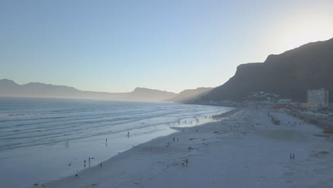 Aerial-flying-along-beach-in-South-Africa