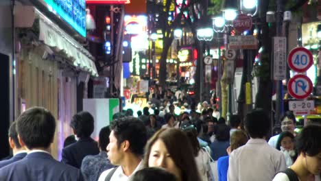 A-view-of-takeshita-street-with-crowd-at-night