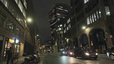 The-Walkie-talkie-building-Fenchurch-street-London-at-night-from-street-level