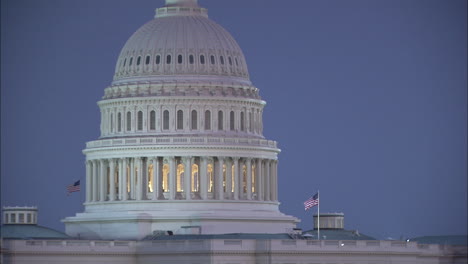 U.S.-Capitol-Dome-Close-Up,-Evening,-Washington-D.C