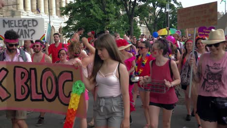 Colorful-people-getting-ready-to-march-in-the-Budapest-Pride,-Pink-Blog-getting-started