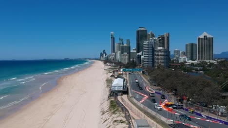 Aerial-view-of-the-Gold-Coast-600-Supercars-Championships-showing-the-street-circuit-close-to-the-beach-and-main-highway