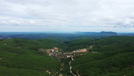 Mountain-landscape-shot-by-drone