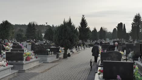 Friedhof,-Alte-Leute-Gehen-Zu-Grabe