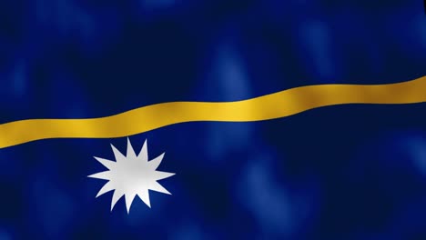 Bandera-De-Nauru-Ondeando-En-El-Viento