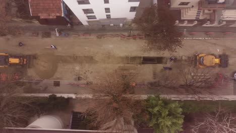 Street-Under-Construction.-Aerial-Footage