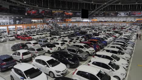 Inside-massive-We-Buy-Cars-Dome-auto-dealership-in-Johannesburg,-ZA