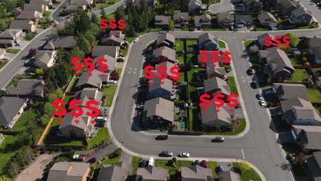 Aerial-view-of-residential-houses-losing-value-after-the-latest-market-crash