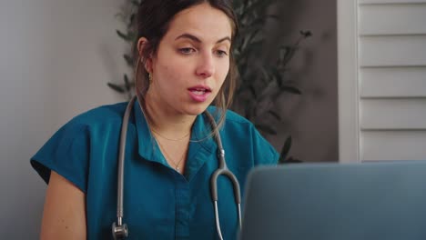 Medical-professional-communicating-with-Patient-over-video-call-from-home