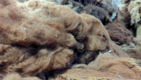 Nahaufnahme-Von-Alpakawolle,-Bereit-Für-Die-Verarbeitung-Zu-Textilien
