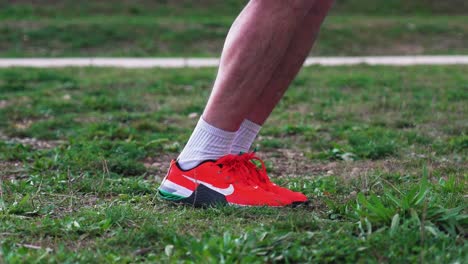 Close-up-of-sports-shoes-jumping-skipping-rope