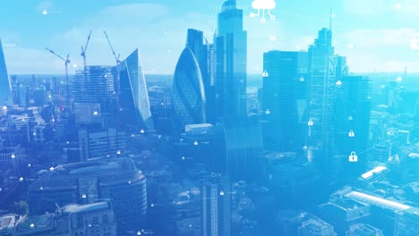 Smart-Technology-City-London-Cyber-Security-Background-Animation-4K