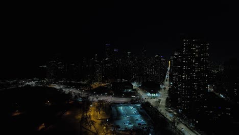 static-aerial-of-north-chicago-intersection