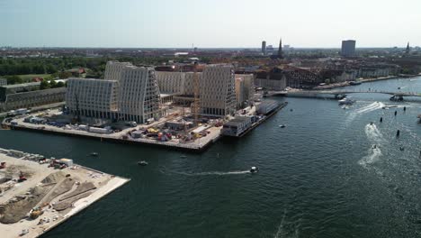 Paper-Island-Aerial,-Copenhagen,-Denmark