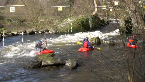 Quest-kayak-training-course-at-Liffey-river-Dublin-Ireland
