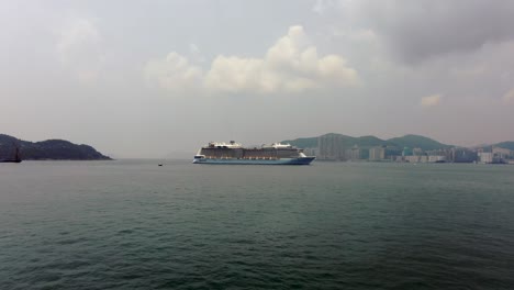 Royal-Caribbean-Spectrum-of-the-seas-mega-Cruise-Ship-anchored-at-Hong-Kong-bay