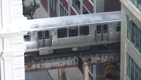 Chicago-elevated-train-during-the-summer-of-2021