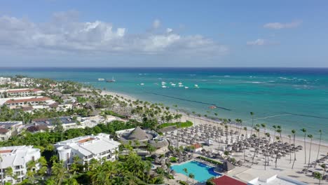 Paradisus-Palma-Real-Resort-seafront,-Punta-Cana-in-Dominican-Republic