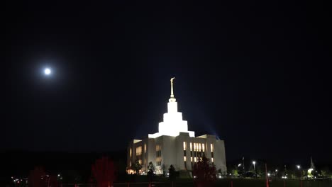 The-Saratoga-Springs-Mormon-Temple-at-nighttime-in-the-late-stages-of-construction-before-it-opens