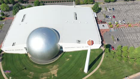 Basketball-hall-of-fame-aerial-4K-video