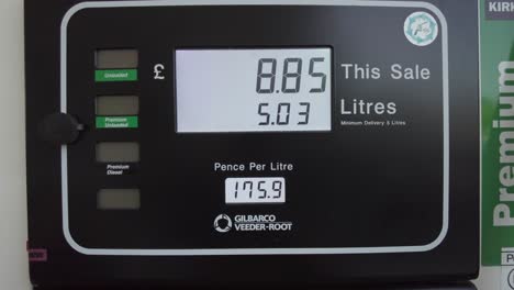 Close-Up-View-Of-Rising-Fuel-Price-At-Petrol-Station-Pump-Screen