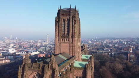 Liverpool-Anglican-cathedral-historical-gothic-landmark-aerial-building-city-skyline-lowering