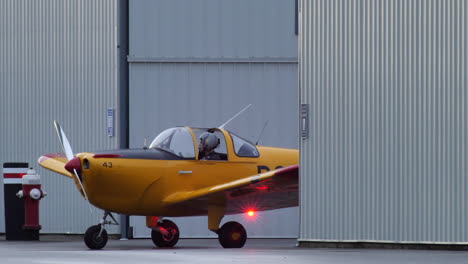Pilot-Of-An-Ercoupe-Aircraft-Preparing-For-Takeoff