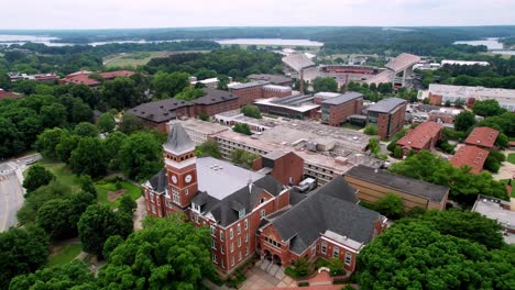 Clemson-SC,-Clemson-South-Carolina,-Clemson-University-Aerial