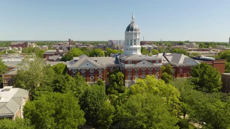 Close-Up-Aerial-View-of-University-of-Missouri-Admissions-Office