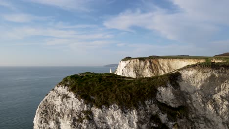 Drone-flying-over-white-cliffs-of-Old-Harry-Rocks-on-Purbeck-island-in-Dorset