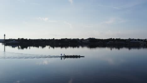 A-Row-Club-practices-rowing-in-the-morning-during-sunrise