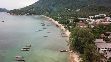 Koh-tao-Thailand-shore-seen-from-drone