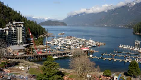 Astillero-Y-Safari-Marítimo-De-La-Marina-De-Sewell-En-La-Bahía-De-Herradura,-Columbia-Británica,-Oeste-De-Vancouver,-Canadá