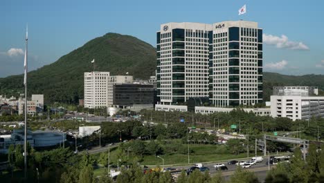 Hyundai-Motor-Group-Headquater-buildings-in-Seocho,-Seoul