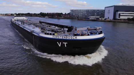 VT-Vorstenbosch-Inland-Motor-Tanker-Travelling-Along-River-Noord