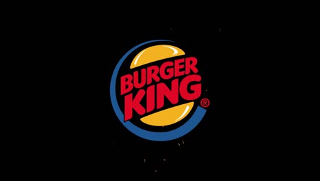 Editorial-Ilustrativa-Del-ícono-De-Burger-King-Que-Aparece-Con-Chispas-De-Fuego