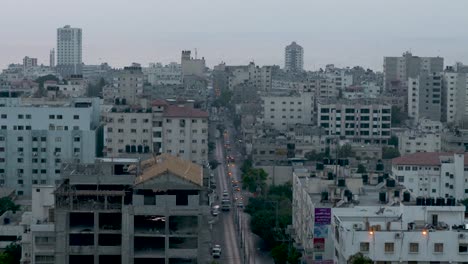 Evening-wide-shot-of-Gaza