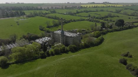 Bliss-Tweed-Mill-Historic-Building-Chipping-Norton-Cotswold-Aerial-Spring-Countryside