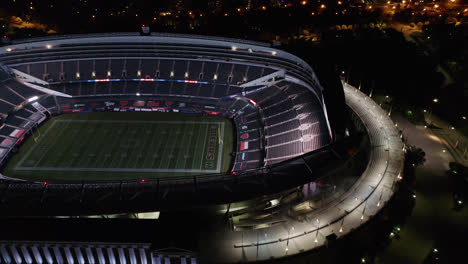 Amazing-Aerial-View-of-Soldier-Field-at-Night