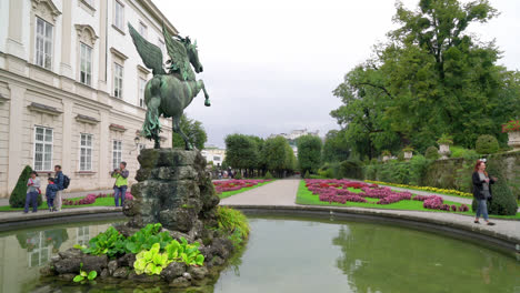 Salzburg-Austria,-circa-:-mirabell-garden-in-Salzburg-City,-Austria