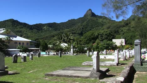 Cementerio-En-Rarotonga,-Islas-Cook