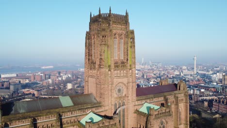 Liverpool-Anglican-cathedral-historic-landmark-aerial-building-city-skyline-left-orbit